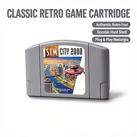 Link 005 For N64 Game Sim City 2000 (Japan) Cartridge USA NTSC & EUR PAL Version for Nintendo 64 Con
