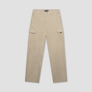 DAVIE JONES [BE FEARLESS] กางเกงคาร์โก้ผู้ชาย Relax Fit Cargo Pants สีดำ กากี PL0022
