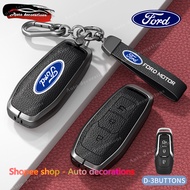 Zinc alloy leather keychain Ford Ranger wildtrak 2016/ranger xlt key cover Ford key holder keychain