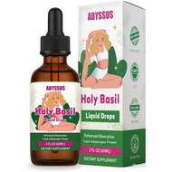 ABYSSUS Holy Basil Liquid Drops – Alcohol-Free Tulsi Tincture with  for Stress Relief | Organic Vega