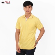 เสื้อโปโล KanekoTK สีสด ยับยาก สีเหลือง PK100 (ชาย) - PMKPOLOMAKER