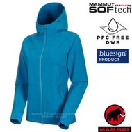 RV城市【MAMMUT 長毛象】送》女款 防潑水透氣耐磨連帽軟殼防風外套SOFtech.彈性排汗快乾保暖夾克_00800