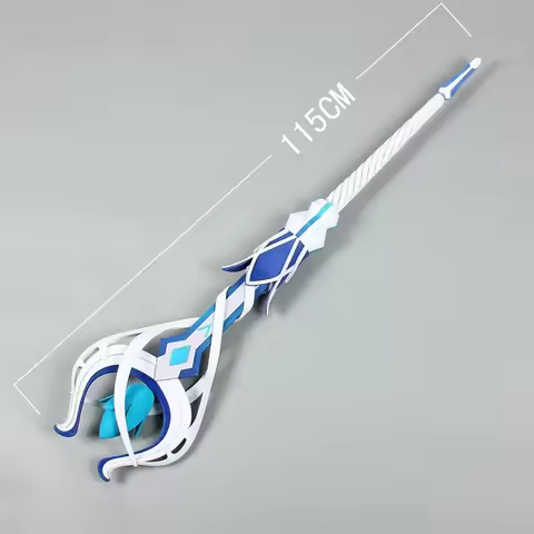 Water Abyss Mage Genshin Impact Dharma Staff Cosplay Props Halloween Christmas Fancy Party Costume A