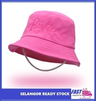 ICE Stock Selangor Kids (2-8y) Barbie Girls Embroidered Bucket Hat Cotton Hat Fisherman Hat Sunscree