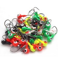 Jig head fishing hook color for soft lure 1.8gram & 3.5 gram random color