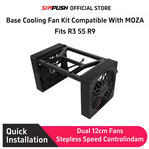 SIMPUSH Base Cooling Fan Kit For MoZA R3 R5 R9 Direct Drive Wheel Base Heat Dissipation Cooler Racin