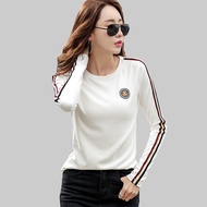 shintimes Long Sleeve T Shirt Women 2020 Cotton T-Shirt Female Korean Style Woman Clothes Plus Size