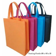 Tas Spunbond Handle uk 30x40x8 / Goodie Bag / Tas Kantong Kain Polos Hajat Souvenir