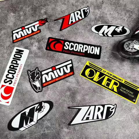 Motorcycle Decorative Decal SCORPION MIVV M4 OVER ZARD Fairing Body Helmet Fuel Tank Exhaust Pipe Re