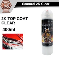 Samurai 2K top coat 2k01 clear 400ml samurai finishing clear spray paint cat semburan samurai 2k