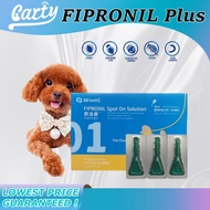 FIPRONIL Plus Spot On Solution Flea & Anti Tick Treatment for Small Dogs (1-10kg)