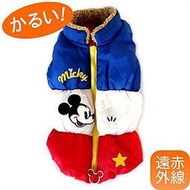 Pet Paradise 日本 Disney迪士尼米奇《遠紅外線》保暖AIR輕量背開三色外套/3S (犬貓用寵物衣)
