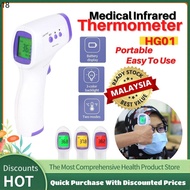 kesihatan ✿Digital Infrared Theometer Non-Contact Laser Forehead Theometer For Adult and Baby Cek Suhu Badan Demam▼