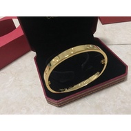 (pawnable) Gold Jewelry Dealer Love Cartier Bangle W/Serial 18karat
