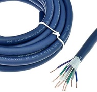 Conext Link MSC918-20 20 Feet 9 Conductors Blue Speed Wire Primary Wire Speaker Cable 18 AWG Gauge GA 100% OFC Copper Stranded Trailer （11993）