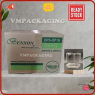 ⭐Ready Stock⭐ 1 KOTAK OPS - OP1H -BENXON Plastic Tray 2000pcs+- Bakery Disposable Plastic Clear Be