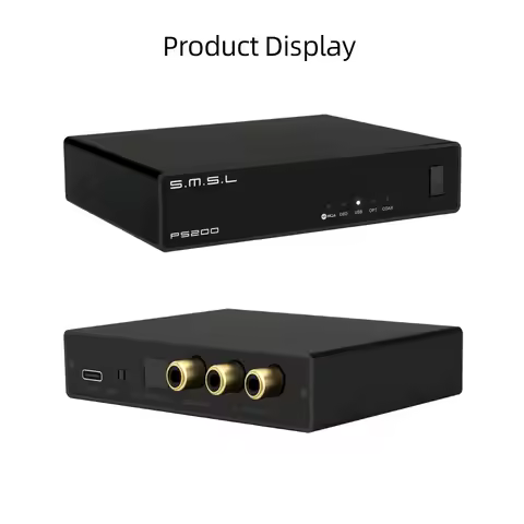 SMSL PS200 PRO High Audio Resolution Decoder USB MQA DAC XU316 Decktop DAC MQA-CD ES9039Q2M 32bit/76