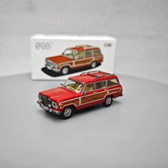 596 1: 64 Jeep Wagoneer Red Jeep Wagoneer Collection Alloy Car Model