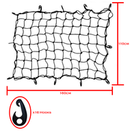 4x4 Pick Up Truck Cargo Net Luggage Storage Organiser Stretchable Mesh Net Hook Trunk Net Jaring Beg