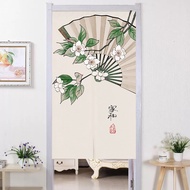 Japanese width 140CM Door Curtain with rod Set Hanging Half divide 120 180 Modern living room entryway Toilet Kitchen Partition Full Door Curtain pole doorway Height 200CM Curtain