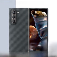เคสโทรศัพท์ Samsung W25 แบบนิ่มป้องกันการตกหล่นแบบคาร์บอนไฟเบอร์บางเฉียบสำหรับ ZFold7 ZFold6 ดีไซน์ธ