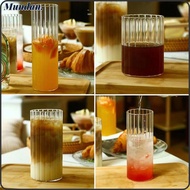 MUNDAN Water Carafe, Heat-Resistant Transparent Tumbler Glass, Fashion Borosilicate Glass Creative G