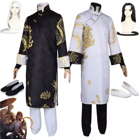 Game Identity Ⅴ White Guard & Black Guard Government Officer Cosplay Costume Wu Chang Chinese Cheong