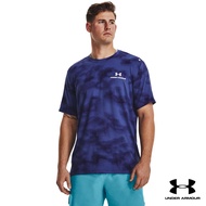 Under Armour UA Mens RUSH™ Energy Print Short Sleeve อันเดอร์ อาร์เมอร์ เสื้อออกกำลังกายสำหรับเทรนนิ่ง สำหรับผู้ชาย