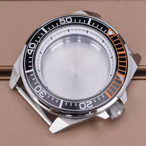 20ATM Diving 43.8mm Watch Case Bracelet Ceramic Bezel For Mod Samurai Seiko NH35 NH36 NH34 NH38 120C