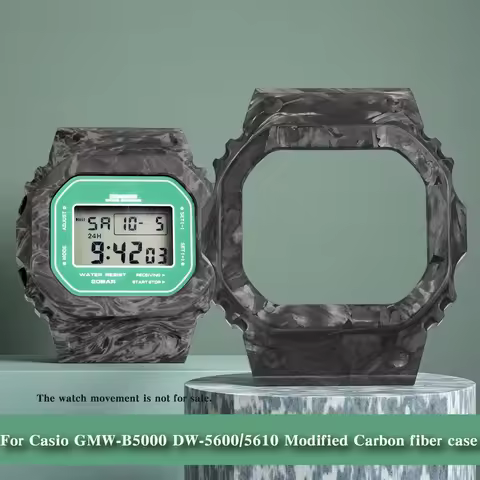 DW5600 Modified Carbon Fiber Case For Casio G-SHOCK DW-5600 GW-B5600 GW-M5610 Lightweight Watch Case