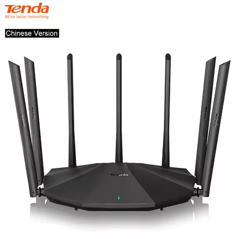 Tenda AC23 AC2100 Dual Band Wireless Router Gigabit 2.4&5G 2033Mbps with 7 Antennas WiFi Repeater Ch