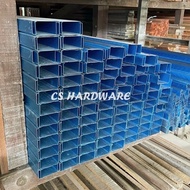 6.5 feet (2meter) C Channel Biru / Batten Blue Besi Bumbung Rak Bunga Besi biru