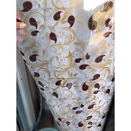 NEW!! Plastic fence cover with GOLD BATIK MOTIF. Fiber fence