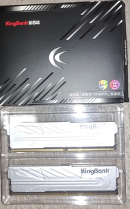 便宜金百達KingBank 8Gx2一對共16GB DDR4 3200MHz CL14－16－16－38超頻記憶體