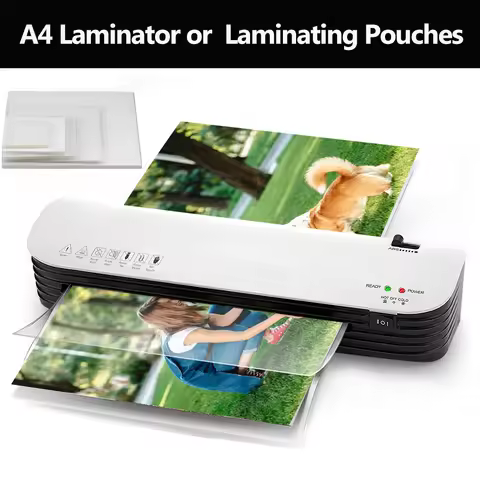 4A Desktop Laminator Hot & Cold Lamination for Document Photo A4/A5/A6/2R/3R/4R Laminating Pouches 1