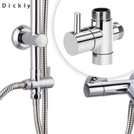 [Dickly] 3 Way Diverter Valve Shower Arm Diverter Valve Three Way Fixed Spray Head Kitchen Accessori