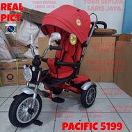 Sepeda Anak Roda Tiga Pacific 5199 Sepeda Stroller Roda Tiga