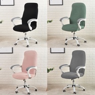 Elastic Office Lift Computer Plain Chair Cover Modern Anti-dirty Boss Rotating Chair Seat Case Removable Waterproof Slipcovers Sofa Covers  Slips