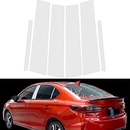 POSSBAY Car Window Pillar Decorative PC Trim B/C Pillar Stickers For Honda City GN1/2/3/5/6/7 Sedan/