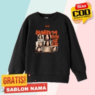 BabyMonster Vintage TV Kids Sweater Boys & Girls Sweater Jacket/ Custom Name BabyMonster Vintage TV