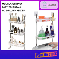 Multilayer Stable Toilet Bathroom Kitchen Storage Rack Shampoo Soap Organizer