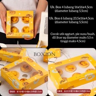 4-hole Eggtart Box, 4-hole Egg Tart Box, pie box, mooncake box, 6-hole Egg Tart box, 2-hole Egg Tart