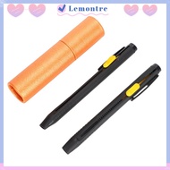 LEMONTRE 2pcs Tailor Fabric Marker, Natural Fading Erasable Sewing Chalk, Pen Refill Multifunctional