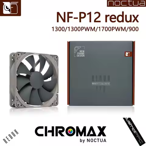 Noctua NF-P12 Redux-1700PWM 12cm Case Fan CPU Fan 4pin Fan 9 Blade Design SSO Bearing Eddy Current C