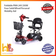 EASYGO X20C LTA Approved Foldable PMA 24V 250W Four Solid Wheel Personal Mobility Aid (warranty cover motor, battery and controller)