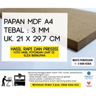 A4 square wooden board - 3 mm MDF