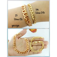 18-24K GOLD PLATED CHAIN BRACELET