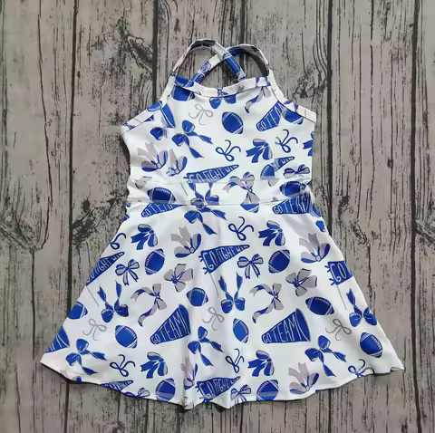 7.30 GSD2778 Presale Kids Summer Clothes Sleeveless Dress Baby Girls Yoga Clothing