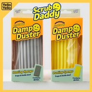 SCRUB DADDY Damp Duster Magic Dust Cleaner Reusable Sponge Yellow Silver KOREA