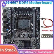 X99H667 DDR4 Motherboard H81/B85 Chip LGA 2011-.2 NVME Gigabit Ethernet X99 Gaming Motherboard Suppo